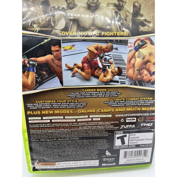 UFC Undisputed 2010 Xbox 360 - Complete - Tested - Picture 4 of 10